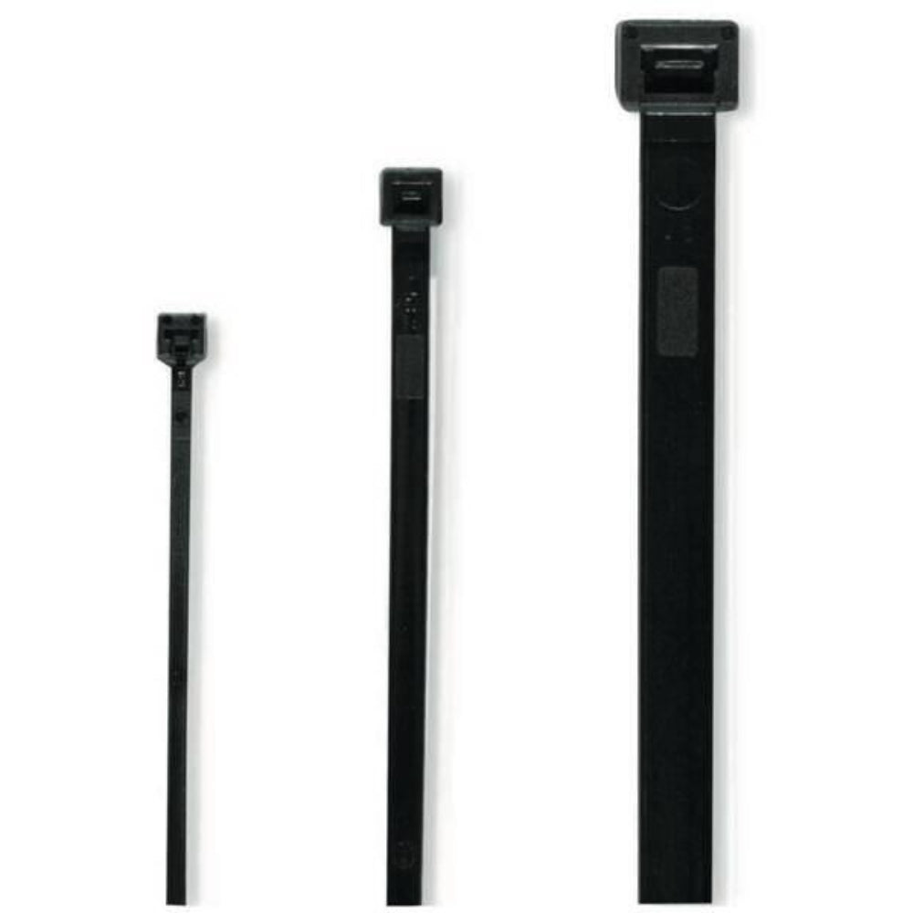 CIMCO Kabelbinder, schwarz, 7,5x450mm, Kabelbaum 20-130mm, 460 N (VPE100)