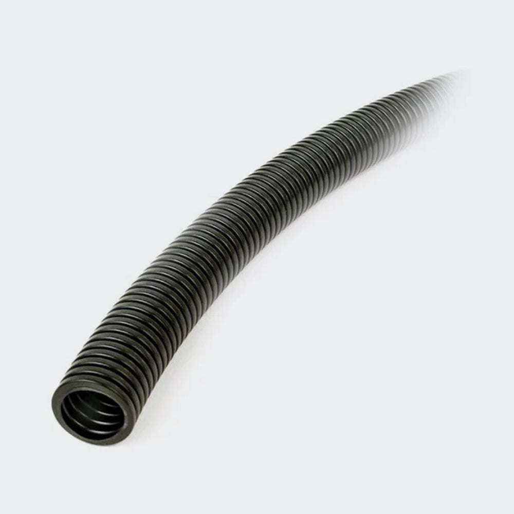 DIETZEL PVC-Panzerflexrohr, Ø32mm, biegsam, schwer, UV-stabilisiert, schwarz, 25m