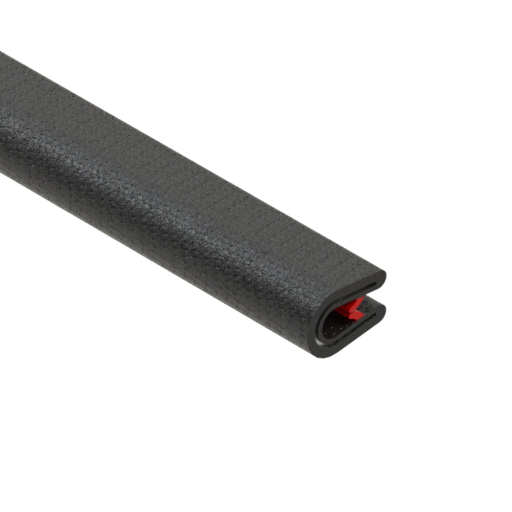NIEDAX Kantenschutzband 8x5.5, schwarz, mit Stahlauflage