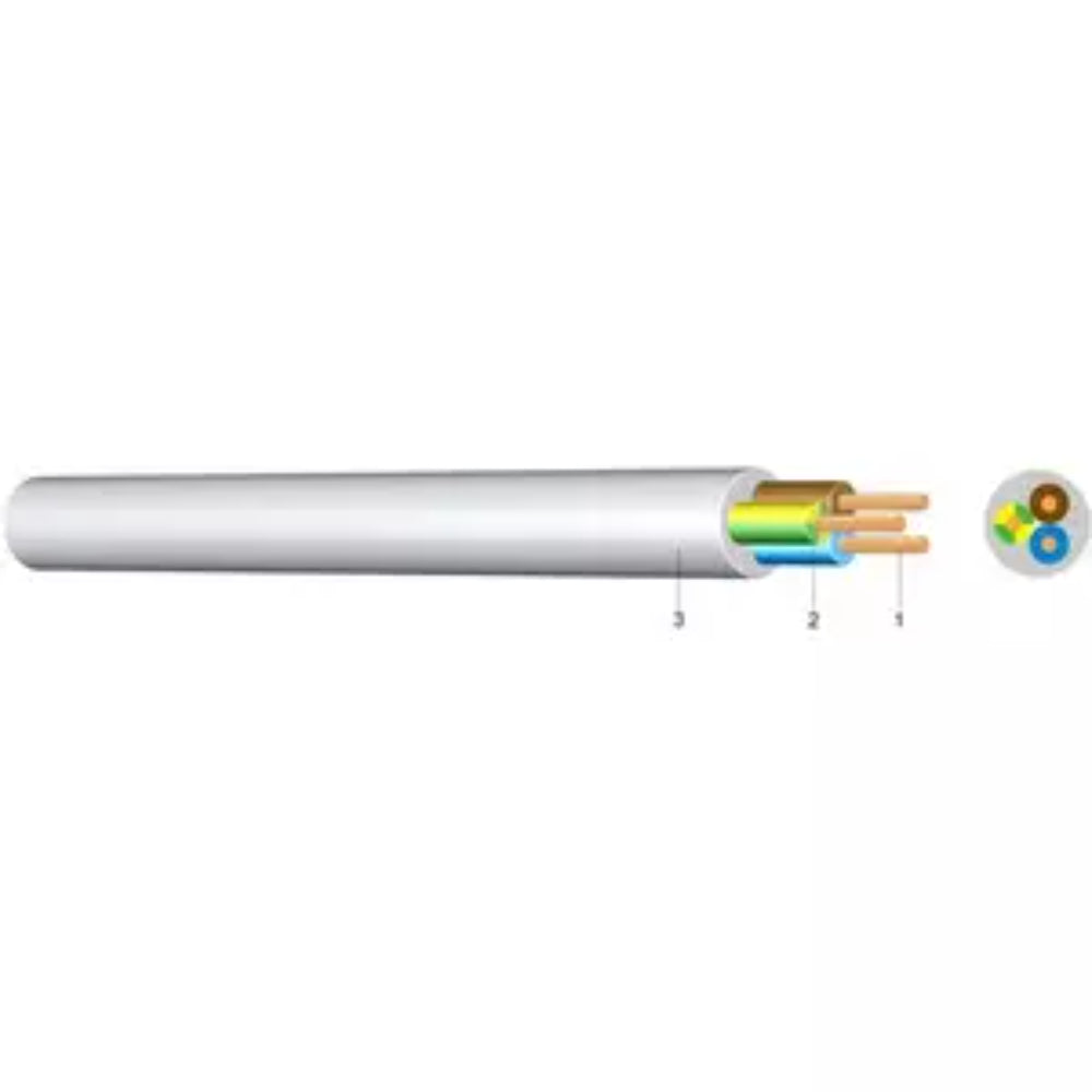 PVC-Schlauchleitung H05VV-F (YMM) 5G4 HGR Eca (50m Rolle)