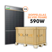 Jinko Solar 590W Tiger Neo Bifazial Doppelglas N-Type Silver Frame (Palette = 36 Stück)