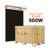 Jolywood 500W Niwa Black Series Bifacial Glas-Glas Full Black (Palette = 37 Stück)