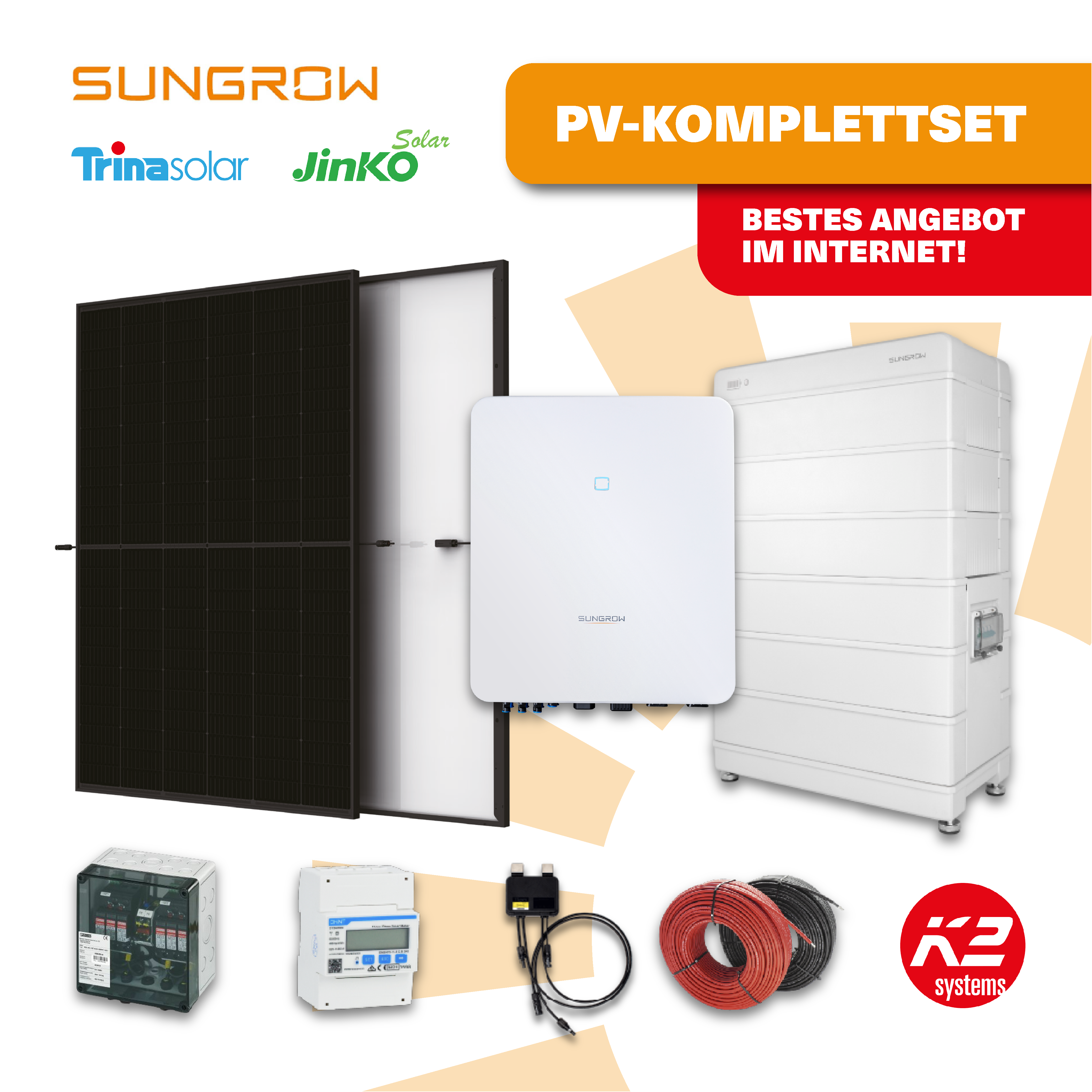 SUNGROW 5-15 kWp Photovoltaikanlage Komplettset