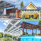 Abdichtsystem für Carport- & Terrassenüberdachung - 1 Reihe x 6 bis 12 Module